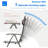 Patio Folding Chairs Set of 2,PVC-coated polyester Fabric Seat
