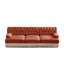 Canapé modulaire capitonné en velours rouge à 3 places avec frange, canapé modulaire adapté aux animaux de compagnie-317527532-317527533