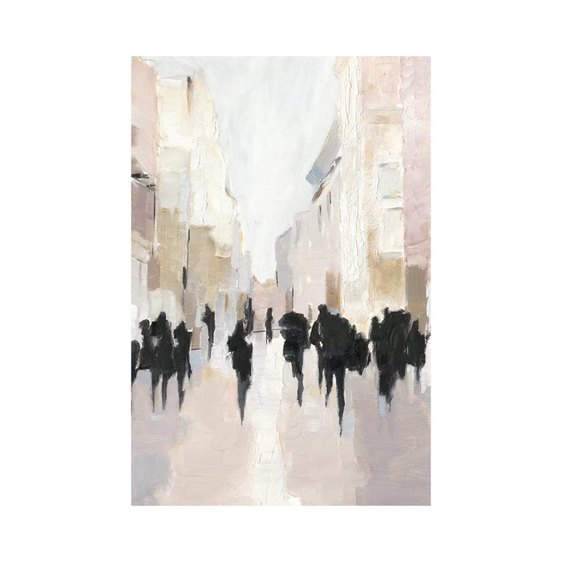 Reproduction d’art, "passing Rain I" par Ethan Harper, H 48 po x l 32 po x P 1,5 po, Toile tendue, Pas de tapis