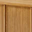 Console cannelée 60 "avec rangement HERNEST, chêne naturel-225132572