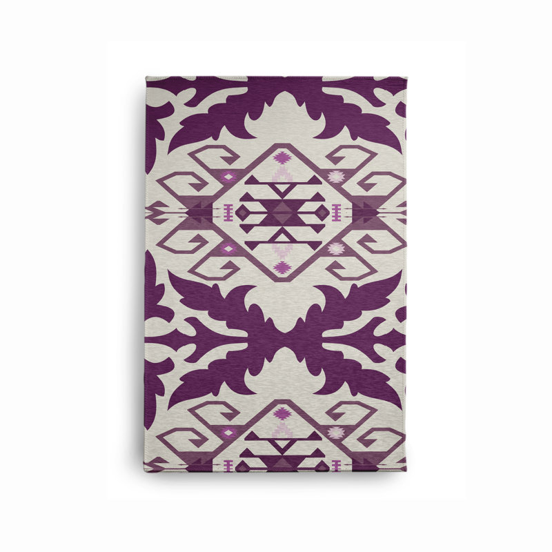 Chenille Ikat Indoor Rug, Rectangle 3' x 5'