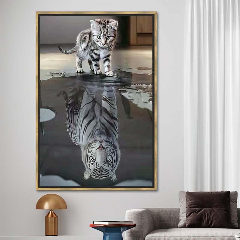 Print on Canvas, Gold Floater Framed, 60 cm H x 90 cm W