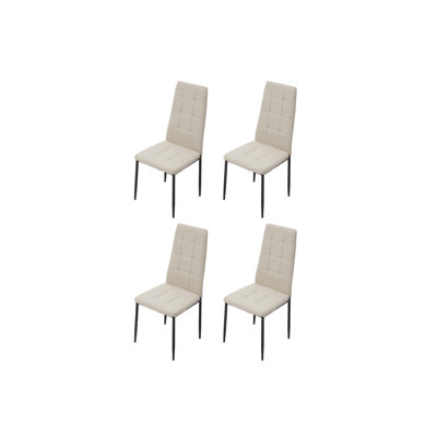 40 cm H Linen Side Chair