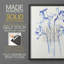 Inky Daffodils II, reproduction encadrée - bois massif-699688010-699688020