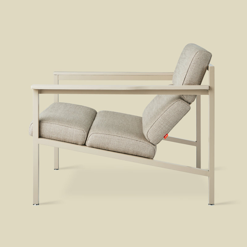 Halifax Armchair, Andorra Almond Performance Basketweave, Latte
