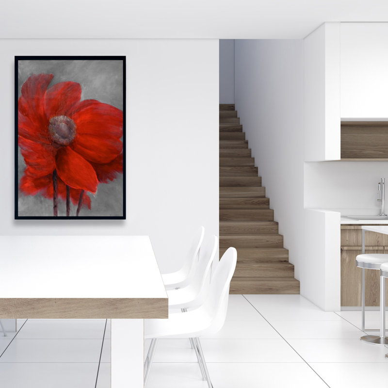 " Red Flower In The Wind "