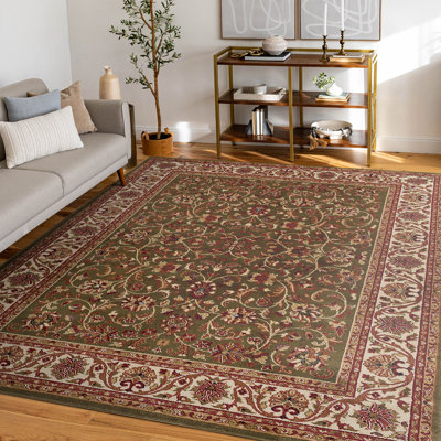 Tapis oriental vert Clarence