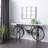 Broseley Metal 1 Shelf Bike Black Bar with Brown Wood Top
