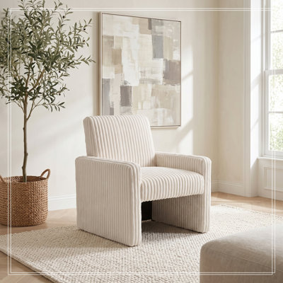 Fauteuil d'appoint avec coussin moelleux