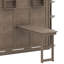 Grand lit escamotable rotatif avec armoire murale cachée, tablettes latérales à 3 niveaux, bureau convertible et supports de rangement supplémentaires-796416821