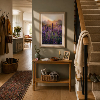 Lavender at Dawn Botanical - Framed Print