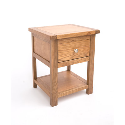 Robey 45cm W Solid + Manufactured Wood Bedside Table