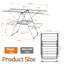 Winged Clothes Airer with 33 Rails
