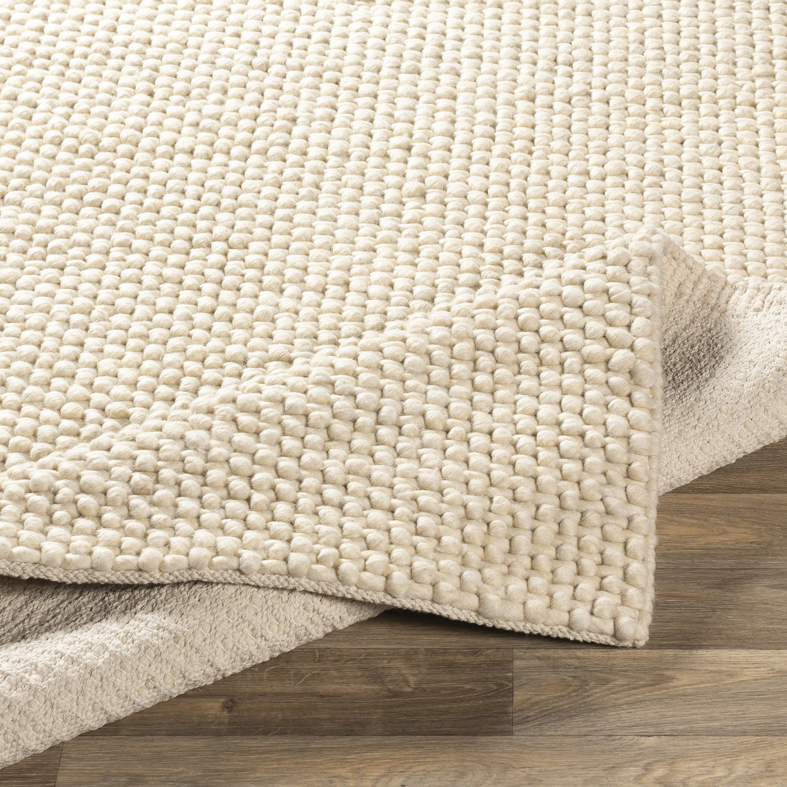 Hero Cream Hand-Woven Rug, Rectangle 2' x 3'