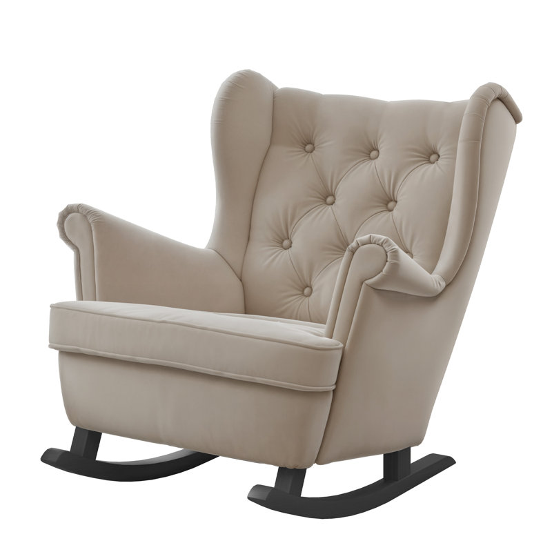 Rocking Chair, Beige, Sonoma Oak