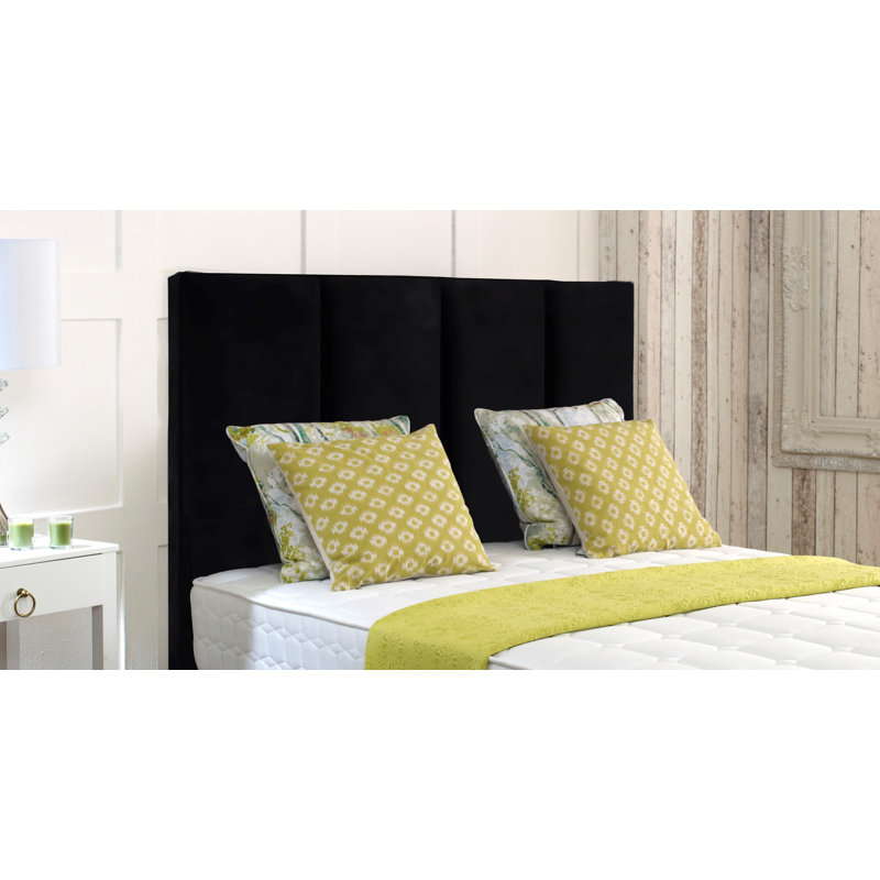 Dayna Upholstered Headboard, Small Single (2'6), Black