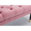 Repose-pieds capitonné en velours avec repose-pieds-347632137