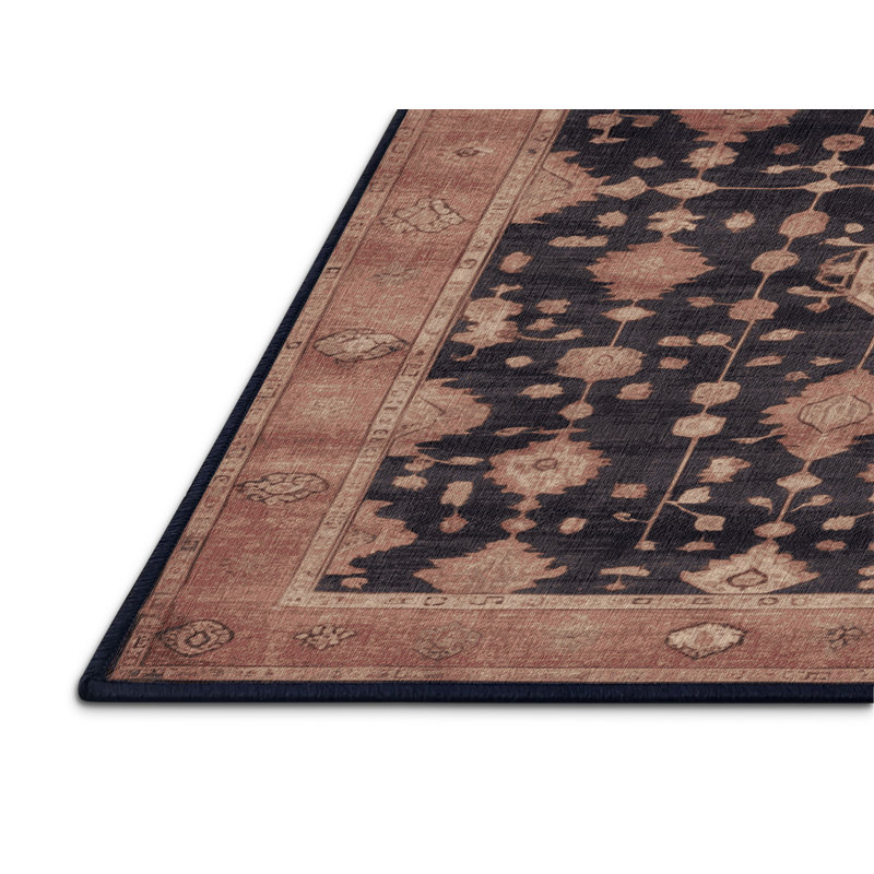 Tapis mauve lavable à la machine, Rond 5 pi
