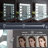 Makeup Vanity Mirror with Dimmable Bulbs Lights Bluetooth Tabletop Wall Mount Metal White-293859992