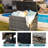 178 Gallon Outdoor Storage Box, Patio Deck Box With 2 Wheels, Handle Large Portable Wicker Rattan Deck Box For Patio Furniture Cushions, Throw Pillows, Garden Tools And Pool Floats-106669008