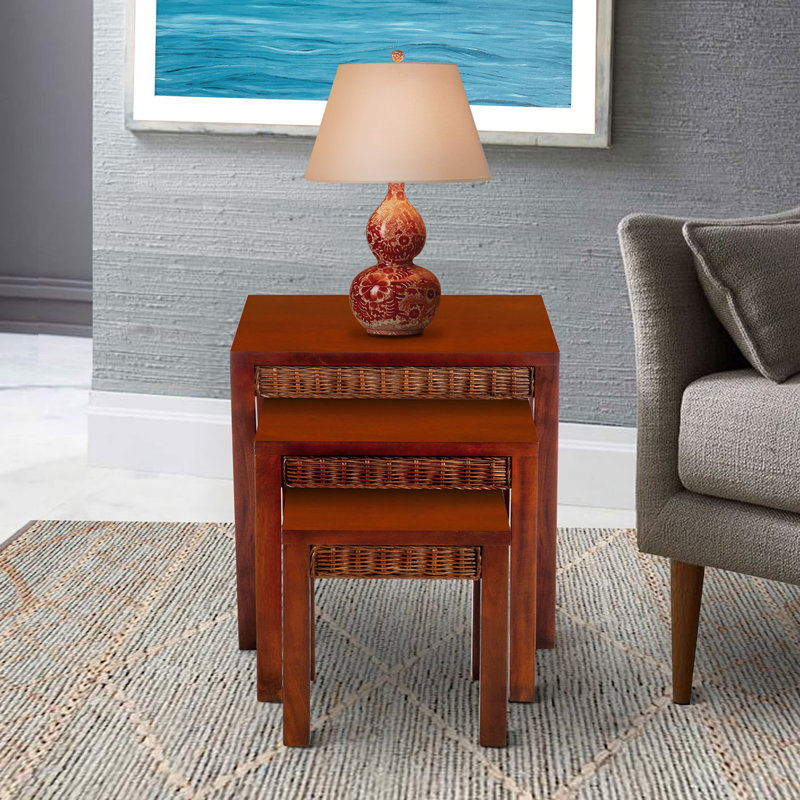 Ensemble de 3 tables de bout Swanscombe, Marron