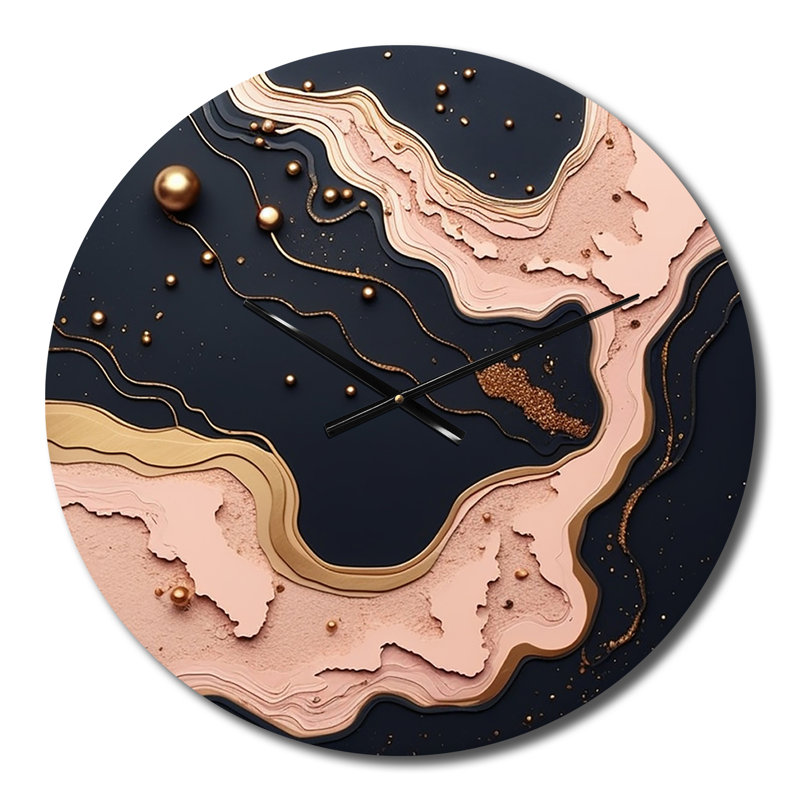 Horloge murale en or rose, Petit