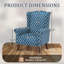 Fauteuil rembourré à oreilles 31,5 po de large avec garniture cloutée