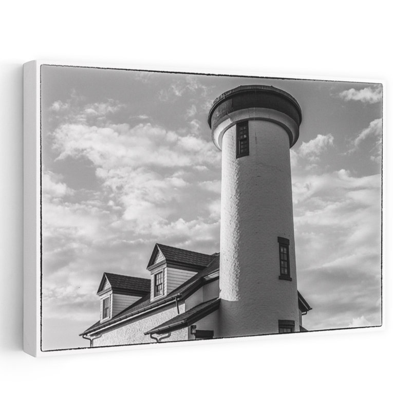 USA New England Massachusetts Nantucket Island Nantucket Town US Coast Guard Station Brant Point Old Nantucket Lighthouse by Walter Bibikow - Wrapped Canvas Print