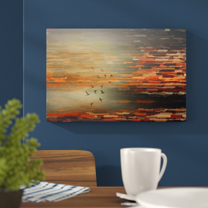 Night Flight by Parvez Taj - Wrapped Canvas Painting, 61cm H x 91cm W