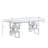 Marchand 4 - Person Glass Top Double Pedestal Dining Set-1508720597