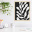 Retro Matisse Inspired Abstract Botanical 3 Black-1850115859-1850115863