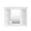Meuble-lavabo moderne avec lavabo et armoire à glace 36 po - Rangement pratique 2 tiroirs à fermeture en douceur pour une maison élégante et fonctionnelle-970280534