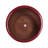 Red Ceramic Planter Of 3 For Patio, Garden Or Windowsill, Modern Design With Glossy Finish, All-Weather , Drainage Hole Plant Growth, 14.69 Inches Wide, Deep, 13.08 High, 49.01 Pounds Flowerpots-574032372-574032369