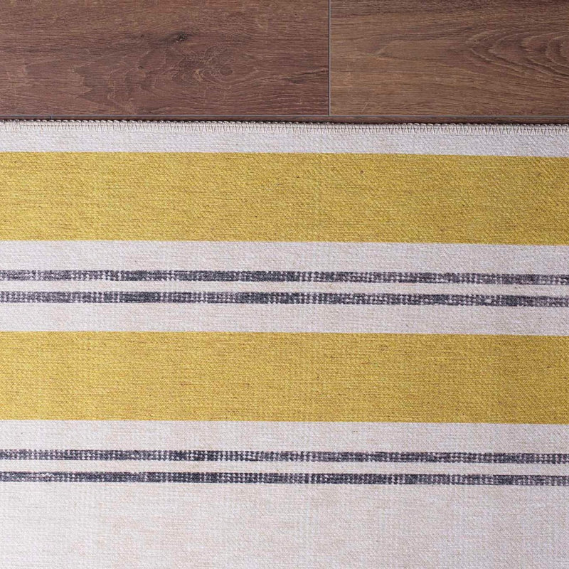 Premium Machine Washable Carpet, 4.6 x 6.2 Feet, 100% Polyester, 1850 g/m² | Pile Height: 0.2 Inches | Eco-Friendly Recycled Poly Cotton Underside | Perfect for Living Room, Bedroom, and High-Traffic Areas