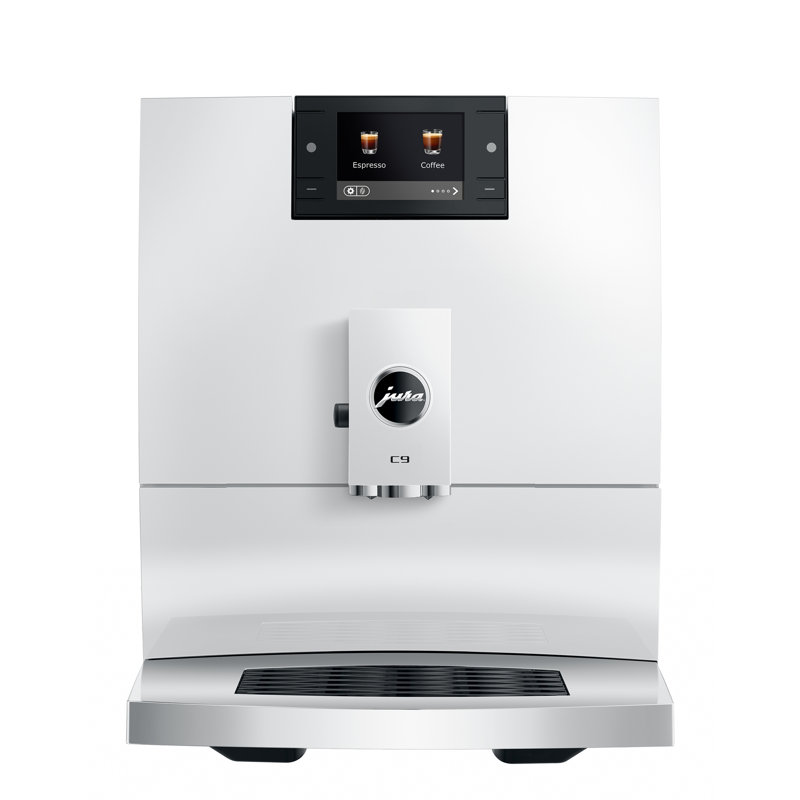 C9 Piano Black Automatic Coffee Machine, White