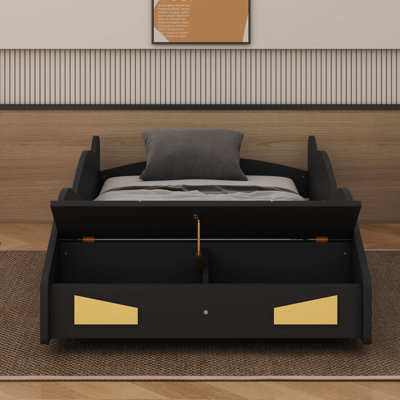 Lit plateforme avec rangement et roues Race