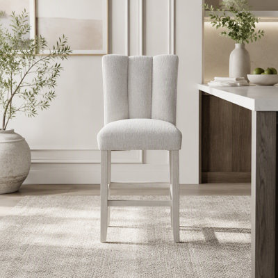 Ensemble de 2 tabourets de bar Magaly Beige