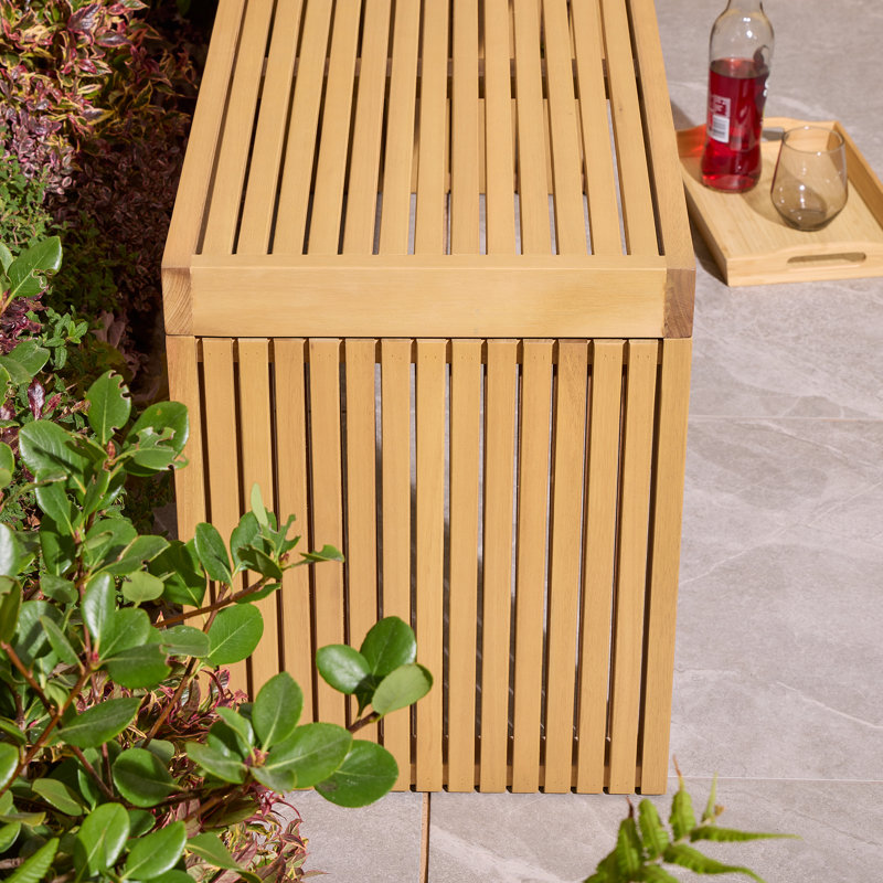 Rowlinson Kyoto Bench, 50cm H x 120cm W x 50cm D