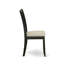 Ensemble de 5 pièces pour 5 pièces comprenant une table de cuisine ronde avec piédestal et 4 chaises de salle à manger en tissu de lin, noir-390541875-302014526-302014524