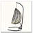 Foldable Hanging Egg Chair with Stand: HDPE Wicker, Removable Headrest & 330 lbs Capacity-138252509-138252504