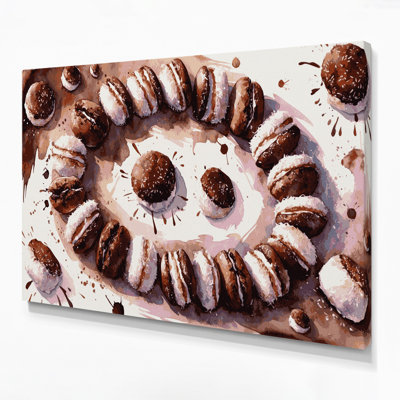 Desserts, art mural sur toile beige Lamingtons