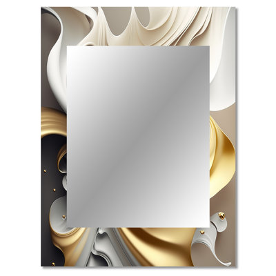 Abstract Geode Liquid - Marble Unique Wall Mirror Decor, Modern Large Mirror, Printed Metal Art