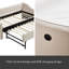 Lit de jour simple rembourré avec couchette-427378002