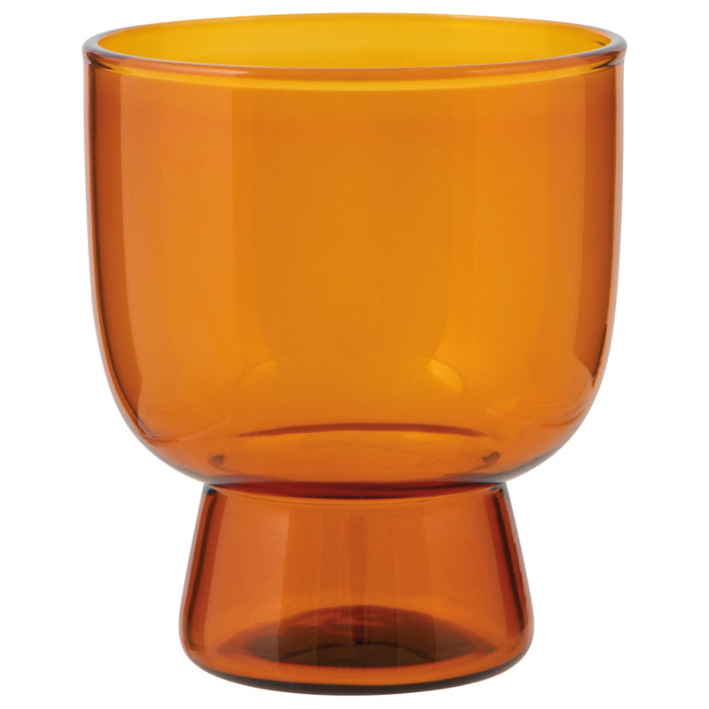 Ensemble de 4 gobelets 7 oz piédestal ambre, 7 oz, Ambre