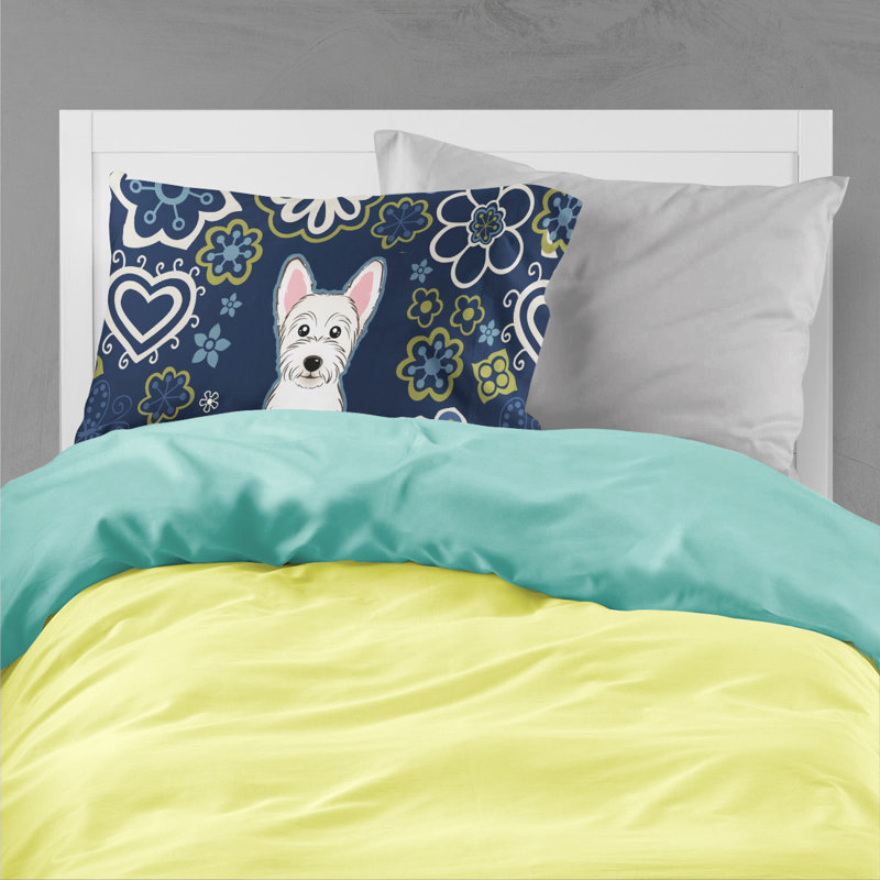 Taie d’oreiller floral, Westie
