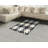 Checkered High Density Long Fiber Poly Threads Decorative Area Rug Carpet-42030927