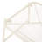 Outdoor Side Table In Iron, 12.9" H, White Mesh Top, Modern 19.09" X 18.01 12.9"h Iron For Outdoor,