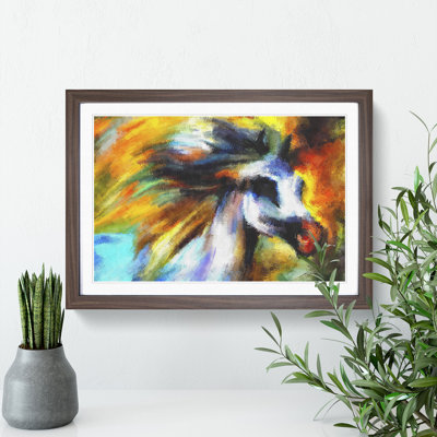Colourful Horse - Picture Frame Graphic Art