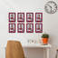 Red Wood Picture Frame - Set of 8-89853823