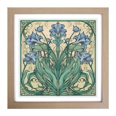 Bluebell Art Nouveau - Framed Print